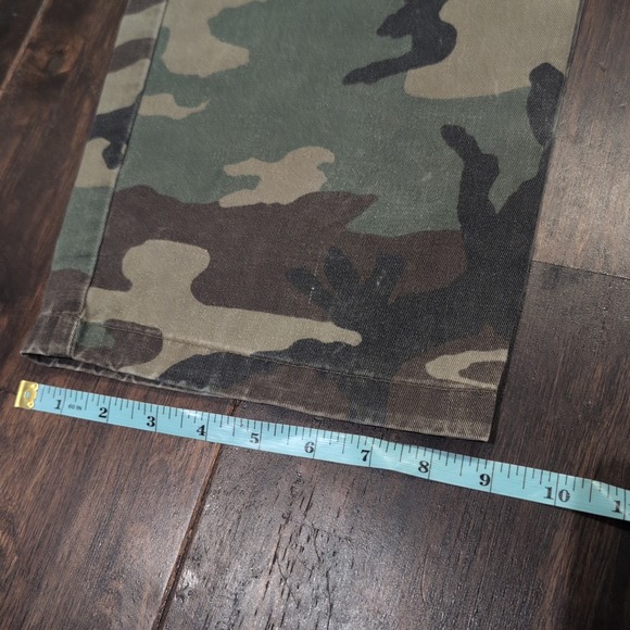 Vintage Camouflage Cargo Pants Mens 36x31 Distressed Military Work Adjustable - Picture 12 of 12